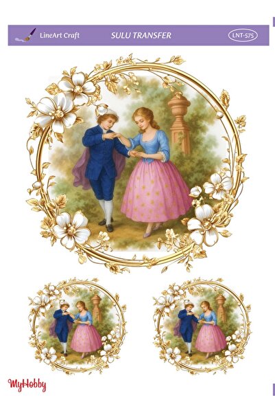 LİNEART Sulu Transfer No:LNT575-25x35cm