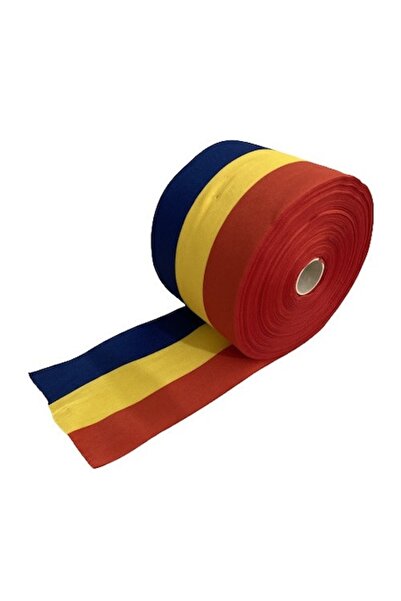 OEM Romanian tricolor ribbon roll, width 70 mm, length 50 linear meters