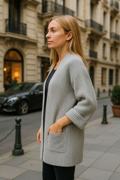 citycenterfashion Women's Thick Knitted Soft Yarn Cardigan Cty-Cnd-11397