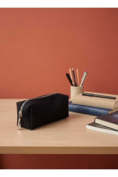 İvaLife İva Kalemlik El Yapımı Kalemlik Tek Gözlü Kalem Kutusu Siyah Renkli K...