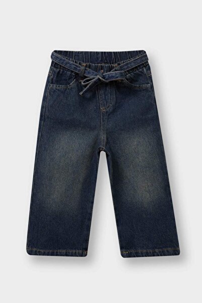 DeFacto Kız Bebek Wide Leg Jean Pantolon G3011A525AU