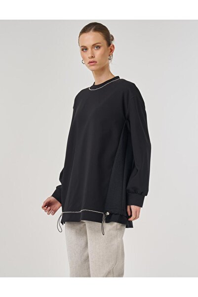 KYR Tunic with Embroidery Detail Black