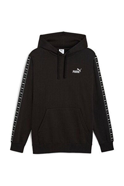 Puma Φούτερ με κουκούλα Hood Ess Tape Fl, Μαύρο, Ανδρικό
