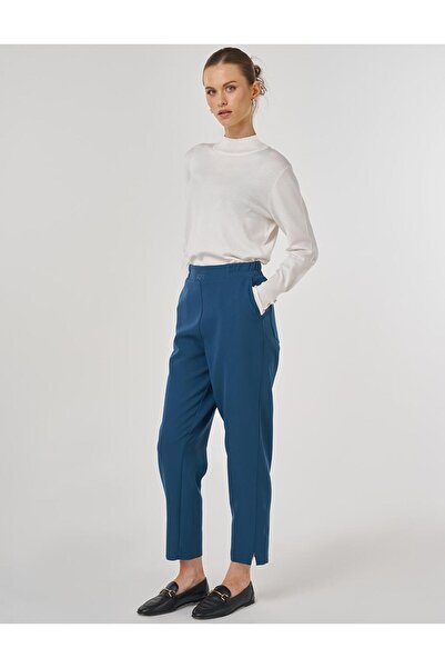KYR Metallic Printed Carrot Pants Petrol