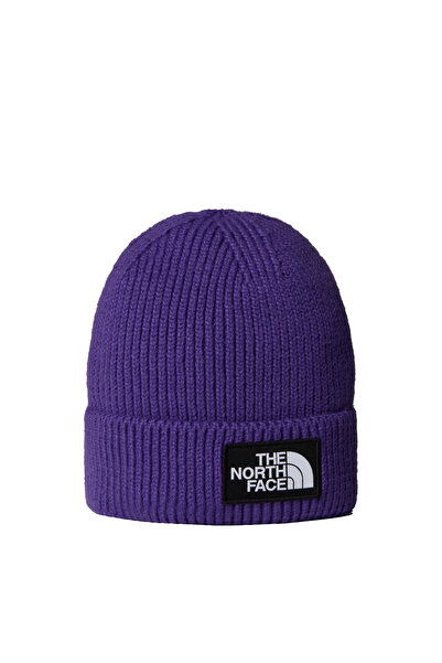 THE NORTH FACE Tnf Logo Box Cuffed Beanie Unisex Purple Beanie Nf0A8Chenl41