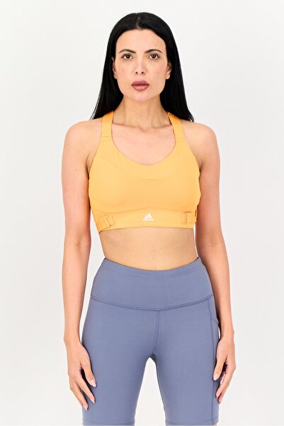 adidas Women Sportswear Fit Lightly Padded Training Sports Bra, Orange