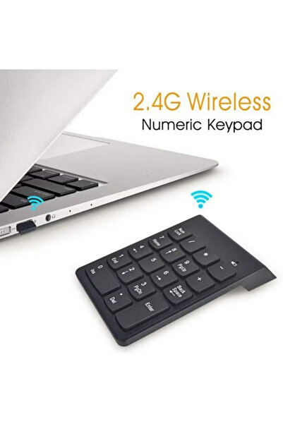Generic 18 Keys 2.4G Wireless Numeric Keypad Black