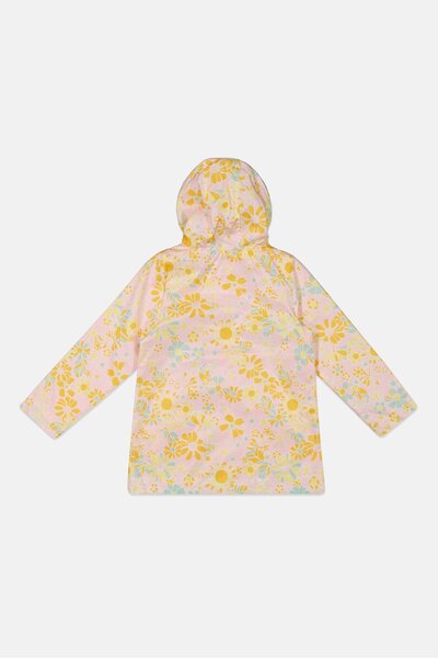 Carter's Kids Girls Floral Print Hooded Jacket, Pink/Yellow Combo