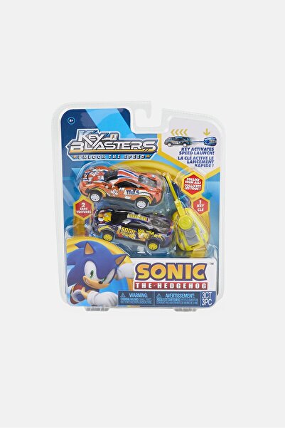 Sonic لعبة القنفذ كي بلاستر 2 - سيارتا سباق مع مفتاح، متعددة الألوان