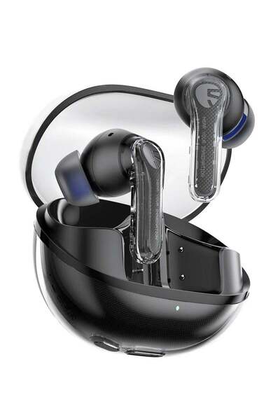 SoundPEATS سماعات أذن لاسلكية شفافة داخل الأذن باللون الأسود