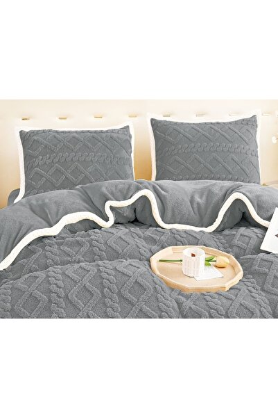 CHIRASO CHIRASO Bedding, COCOLINO, Knitted Pattern, Classic Sheet 220x230 Duvet Cover 200x230 2 Pillowcases