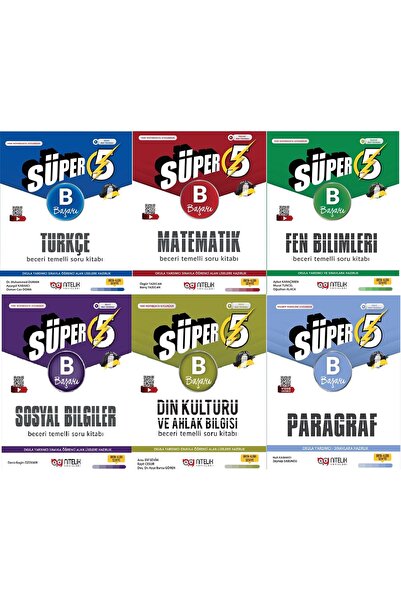 Nitelik Yayınları 5.SINIF TÜM DERSLER 6 KİTAP "YENİ MÜFREDAT"
