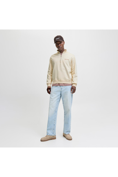 Jack & Jones Norrebro Erkek Krem Sweatshirt (12282899-ANW)