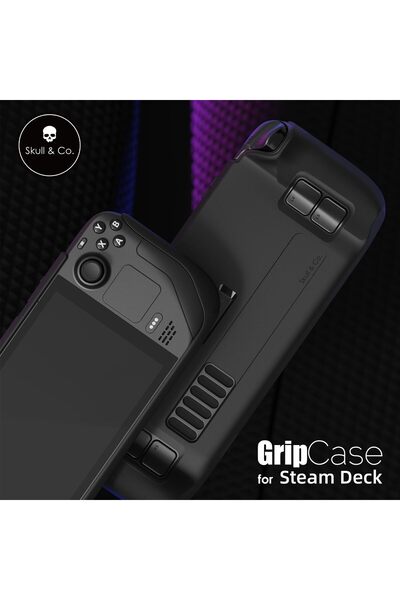 Skull & Co. GripCase SD Bundle for Steam Deck/OLED: Soft Protective Case with Textured Grips and Car