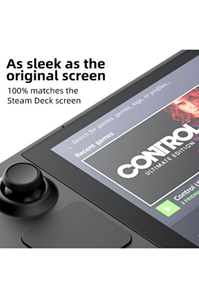 Skull & Co. Tempered Glass Screen Protector for Steam Deck (2-Pack) - Anti-Glare Matte Finish