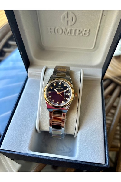 Homies ساعة يد نسائية باللون الأسود