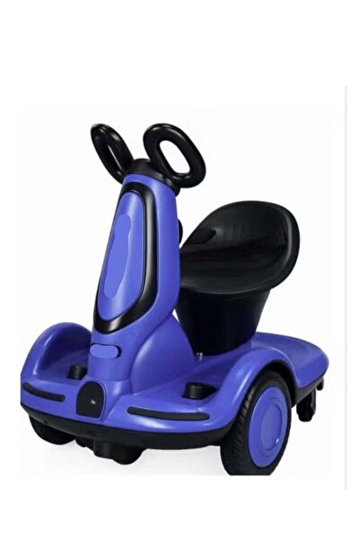 Generic Electric Scooter for Kids with Five Rechargeable Wheels, LED Lights, and Safety Belt - Blue