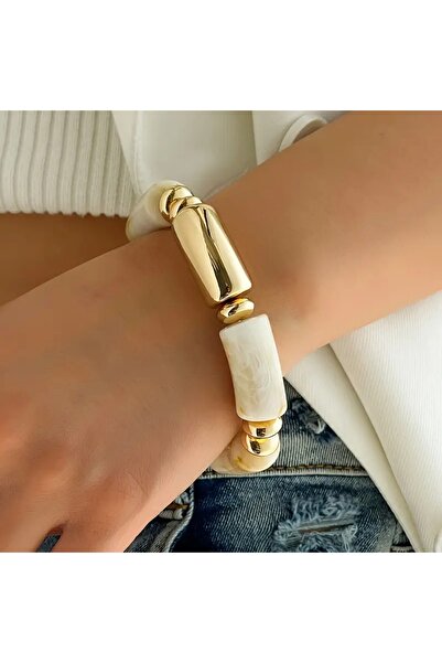 Ayzen Stylish Acrylic Elastic Bracelet