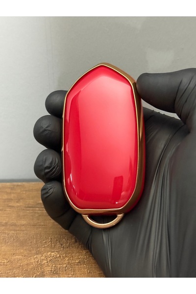 Mavi Keys Husă de protecție pentru chei din silicon Togg T10x cu 3 butoane – aur roșu acoperit cu nano