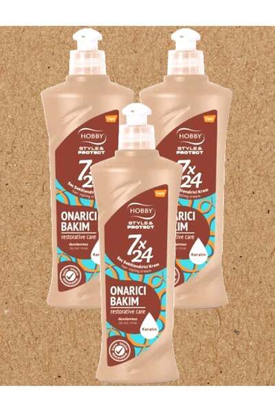 Hobby 3-piece 7×24 Hair Cream - Keratin Care 250 ml