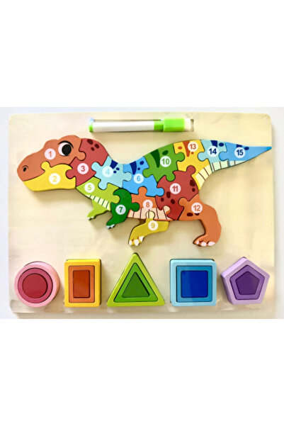 Dartonia 2-in-1 Educational Set – Panda Growth Puzzle + Alphabet Writing Board