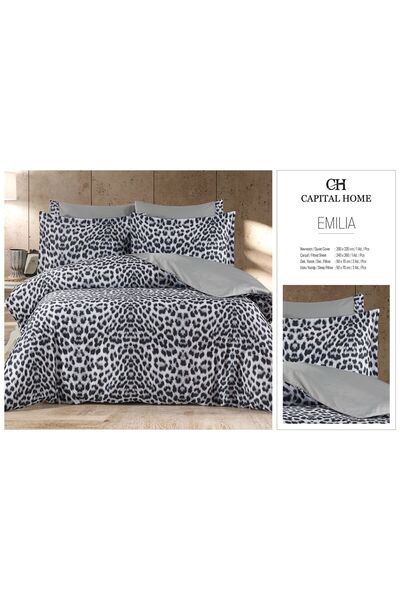 Capital Home Double Bedding Set 100% Cotton Satin Set of 6