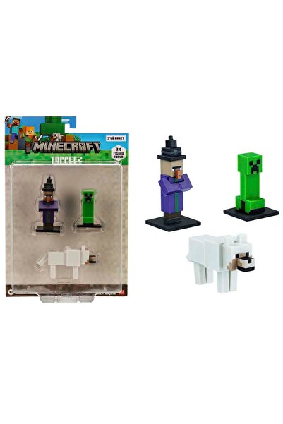 MINECRAFT 3D Toppeez Figure and Pen Cap 3-Pack Pmi/Mc2020 - Witch – Creeper – Wo