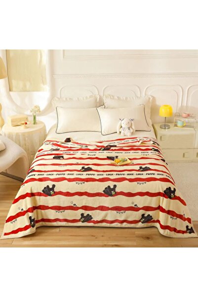 OEM Fluffy cocolino blanket for double bed, minimalist design, practical, fine and velvety texture, HX-2