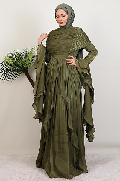 GİYZAMİLA Ebru Yoryo Abiye Haki