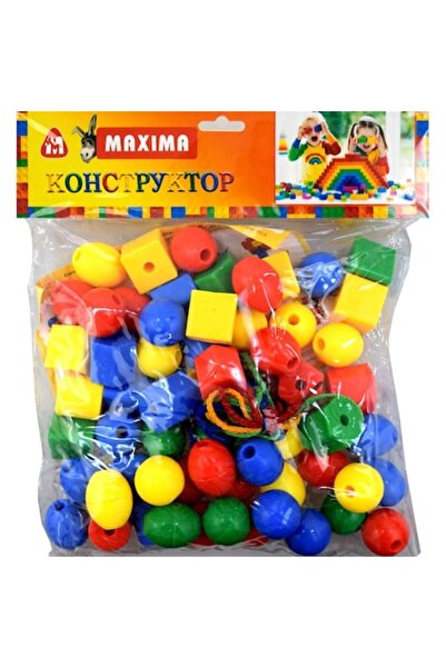 OEM Plastic Bead Set, Colorful Pieces for Threading and Fine Motor Skills - Large Pieces