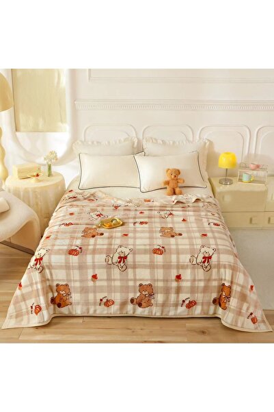 OEM Fluffy cocolino blanket for double bed, minimalist design, practical, fine and velvety texture, HX-1