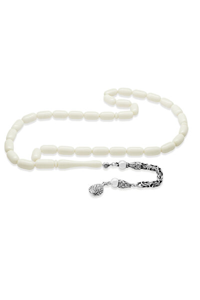 Tesbihane Χάντρες προσευχής από καμήλα - Ασήμι 925 με Φούντα Βασιλιά - Κοπή Κάψουλας