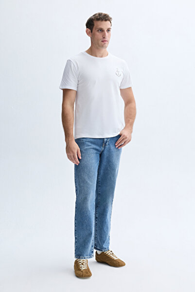 Mudo BASKILI BİSİKLET YAKA T-SHIRT