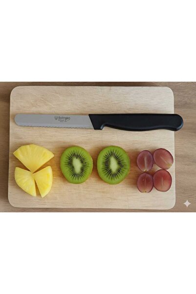 ABAS German Solingen Stainless Steel Micro-Serrated 21cm Multi-Purpose Kitche...