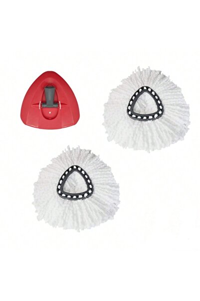 Choice1 2 mop and 1 base Replace Heads, Base and Scrub Brush Set for for O-Cedar and , Compatible wit