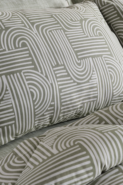 Doqu Home Nola Easy Cotton Comforter Set Double Sage