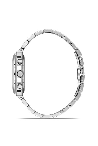 FERRO Silver Steel Band Men's Wristwatch Fm43022A-A7 All Functions Active 3Atm Water Resistant