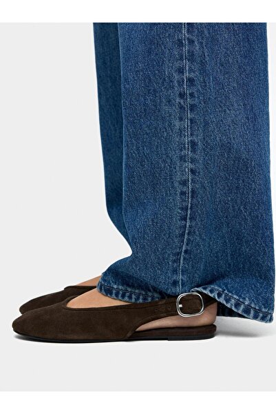 PARFOIS Arkası Bantlı Deri Babet