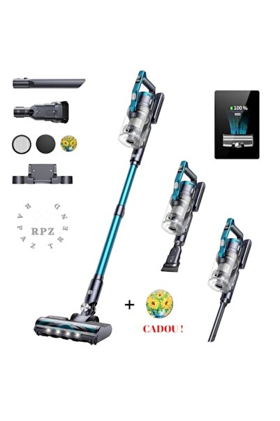 BUTURE Upright vacuum cleaner, 450W, 38kPa, 3 speeds, carpet brush, 45-55 min autonomy, LED, 1.2L tank,