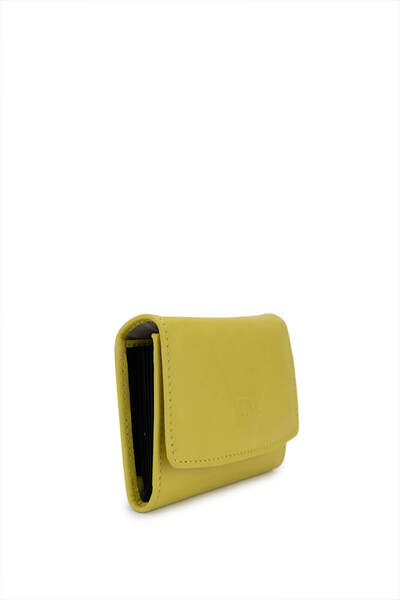 Tamer Tanca Unisex Genuine Leather Yellow Card Holder