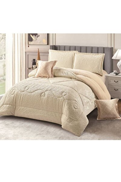 smart home A double-sided winter Comforter (velvet and faux fur), filling bedspread, 4-piece set, 230X170cm