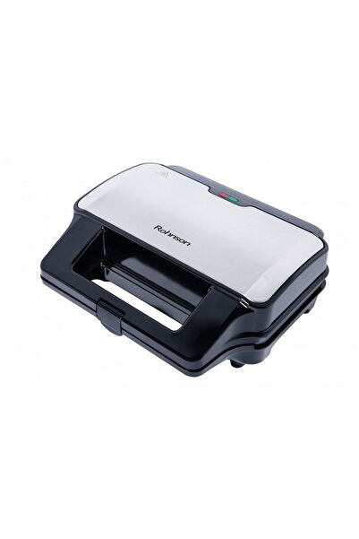 ROHNSON Aparat de făcut sandvișuri cu plăci mari detașabile (28,5 x 15,2 cm), finisaj marmorat, 900W, R2680