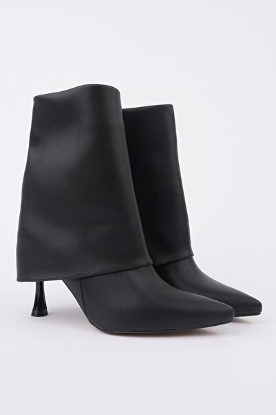 MUGGO MARLA Sivri Burun İnce Topuklu Fermuarlı Kadın Bot