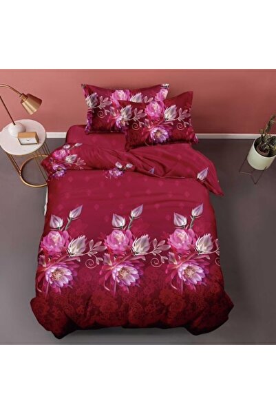 Casa de Vis Set lenjerie de pat, 1 persoana, 150 x 220 cm, bumbac satinat, 4 piese