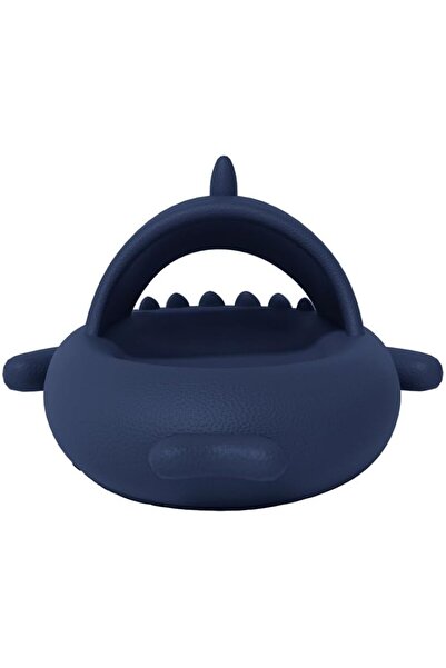 Flippy Shark Slippers, Unisex, EVA Foam, Thick Non-Slip Sole, Size 40-41, Dark Blue