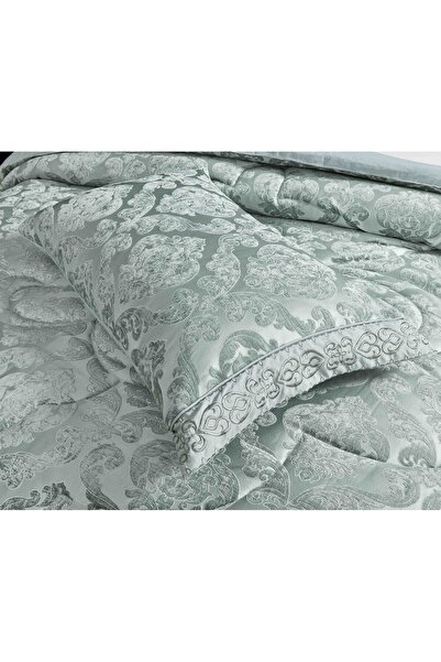 JOJO HOME Jacquard Gift Set, 7 Pieces, With Duvet Included, Green