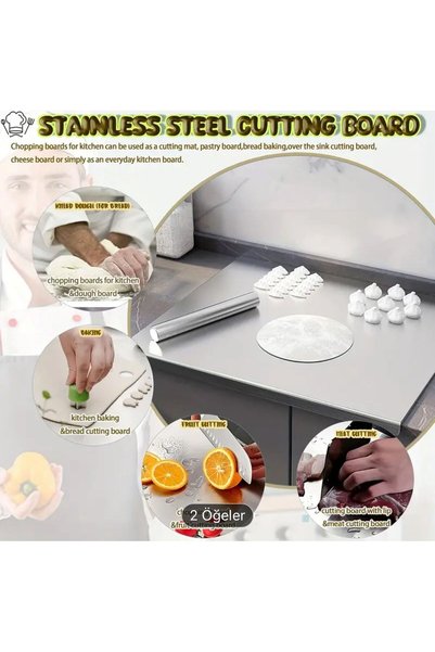 Generic Brand Stainless Steel 40X50 cm Cutting Board Kitchen Counter Protector