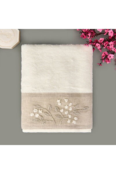 My Home Myhome Elanor Face Towel - Ecru - 50X90 cm