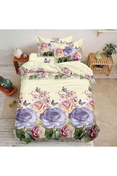 Casa de Vis Bed linen set, 1 person, 150 x 220 cm, satin cotton, 4 pieces
