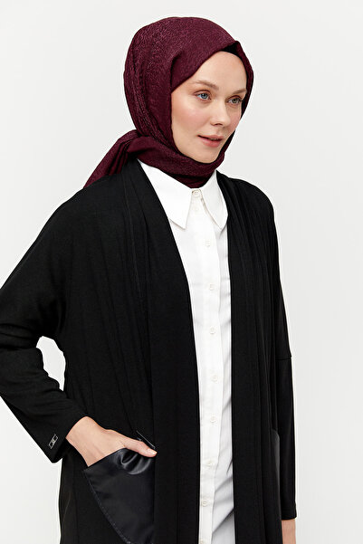 Setrms Deri Kombinli Oversize Hırka